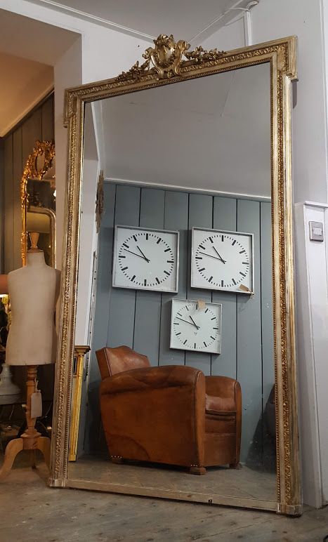 Beautiful Large Decorative French Mirror C1880