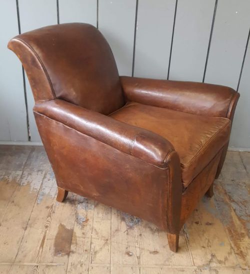 Antique Leather Armchair C1920