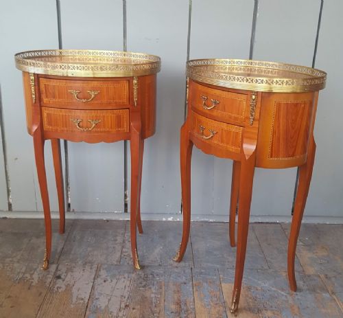 Pair of Kingwood Bedside Tables C1930