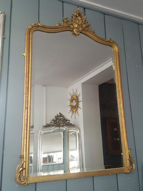Antique French Gilded Mirror C1890