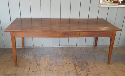 Large Antique French Farmhouse Table C1870