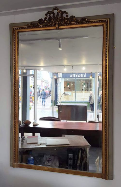 
Antique French Gilded Trumeau Mirror C1900