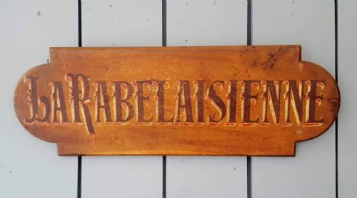 Antique French Painted Sign C1900