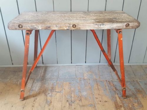 Striking Industrial Console Table C1920