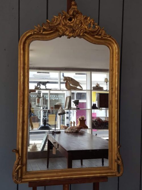 Pretty French Gilded Mirror C1890
