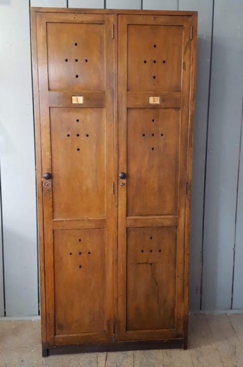 Vintage Wooden Lockers C1930