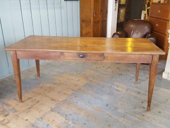 Large Antique Oak French Farmhouse Table C1840