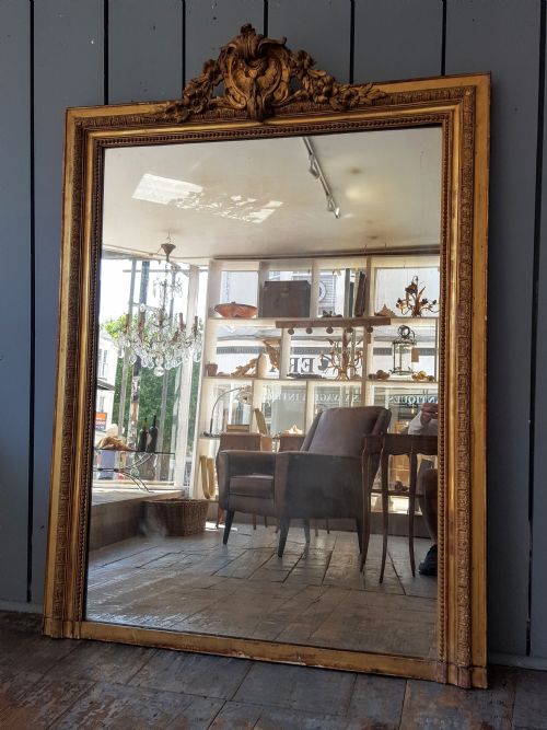 Antique French Gilded Mirror C1870