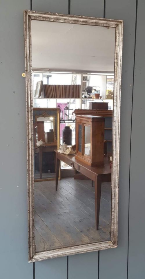 French Bistro Silver Mirror C1860