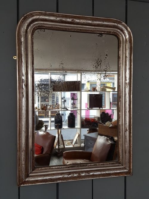 Beautiful French Silver Mirror C1880