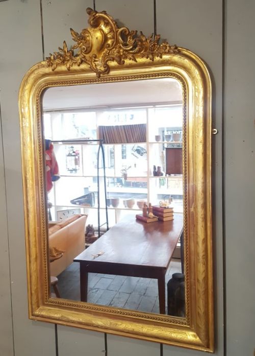 Glamorous Antique French Mirror C1870