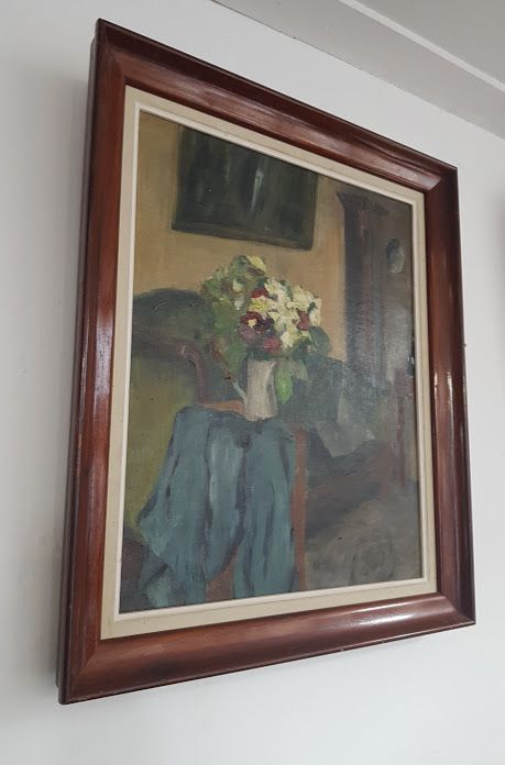 Antique Bloomsbury Style Painting of Still Life