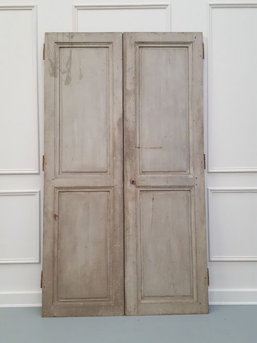 Antique Original Painted French Doors C1850