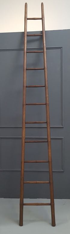 
Huge Antique Library or Shop Ladder C1900
