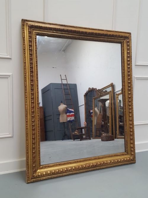 Antique Landscape/portrait French Mirror C1840