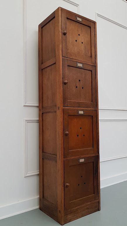 Vintage 1930s Wooden School Lockers