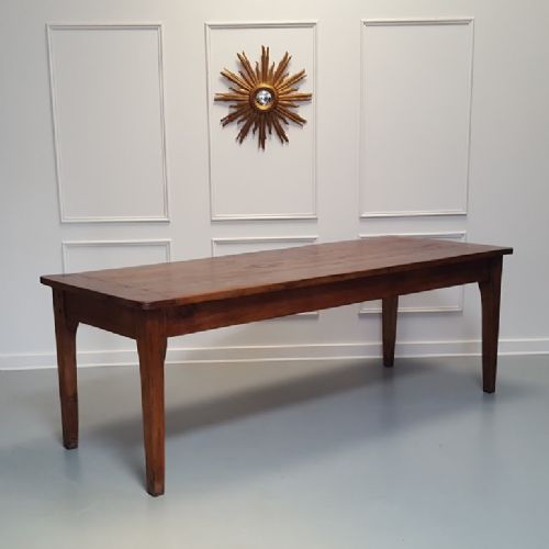 Large Antique Cherry Wood Farmhouse Table C1850