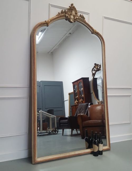 Beautiful Antique Huge French Mirror C1850