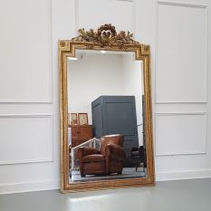 Beautiful Gilded French Ornate Mirror C1870