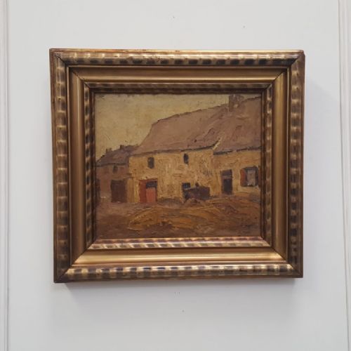Antique Belgian Oil Painting C1890