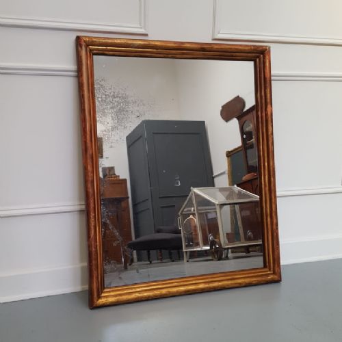 Antique French Gilded Bistro Mirror C1880