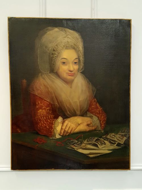 Fine Antique Early Oil Portrait Dated 1796