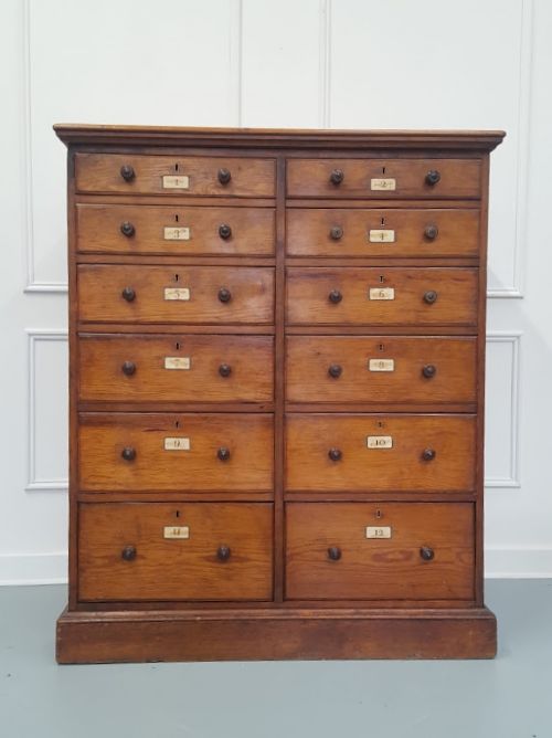 Large Antique Double Museum Collectors Cabinet C1850