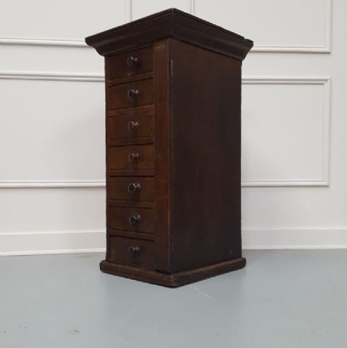 Primitive Antique Wellington Chest C1880
