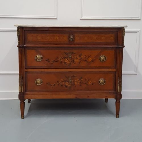 Beautifully Decorated French Commode C1920