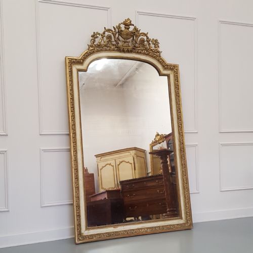 Tall French Antique Mirror C1850