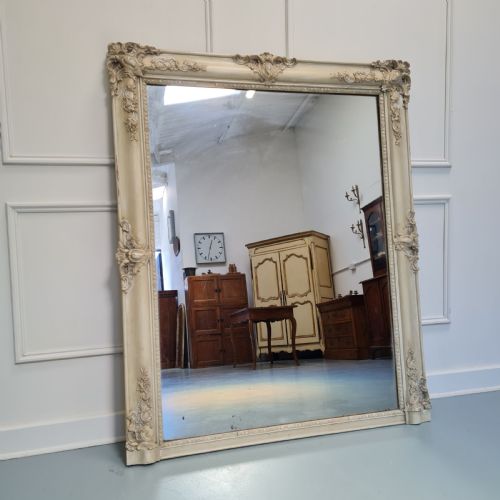 Pretty Antique Painted French Mirror C1840
