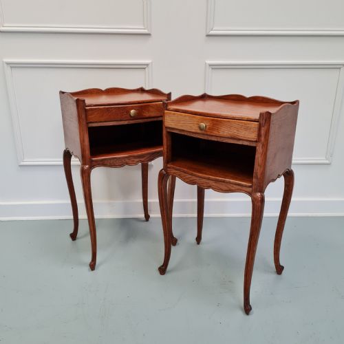 French Oak Bedside Tables C1930