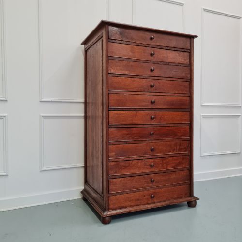 Large Antique Collectors Drawers Shop Cabinet C1880