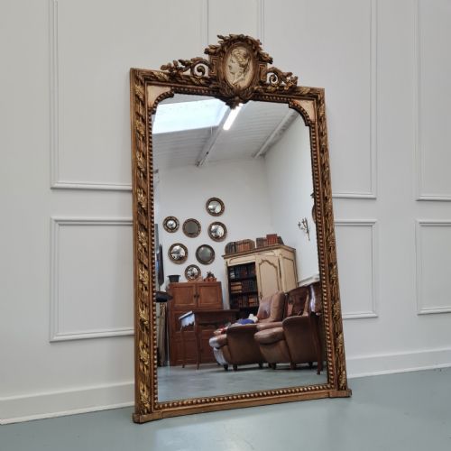 Large Antique French Mirror C1860