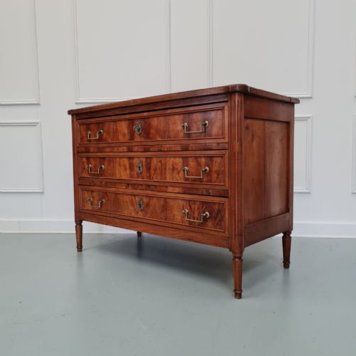 Antique Cherry Wood Commode Chest of Drawers C1850