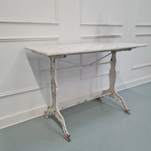 Antique French Cast Iron Bistro Table C1900