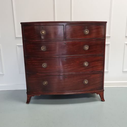 Georgian Mahogany Bowfront Chest C1810
