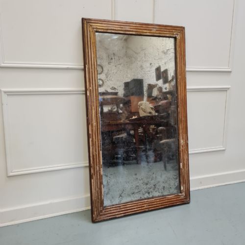Great Distressed Antique French Mirror C1840