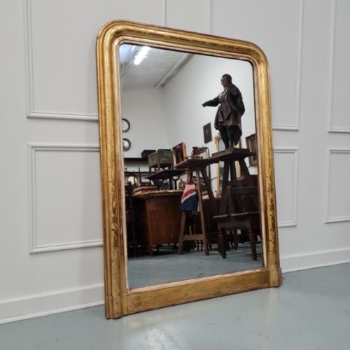 Antique French Gilded Louis Philippe Mirror C1880