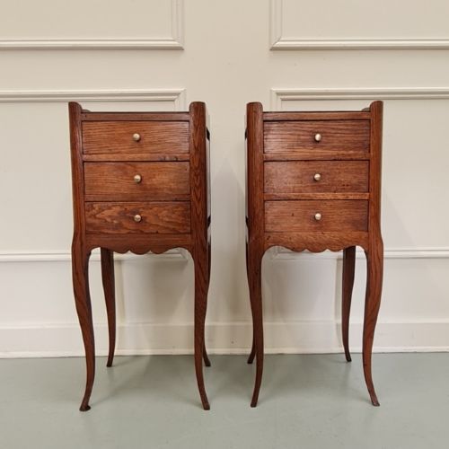 Pair of French Oak Side Tables C1930