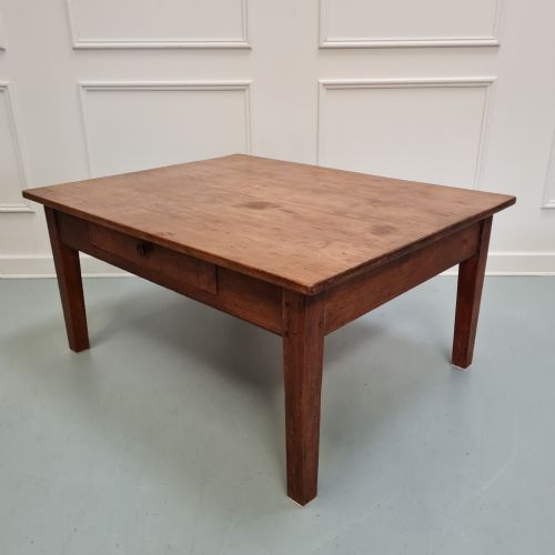 Antique French Cherry Wood Coffee Table C1840
