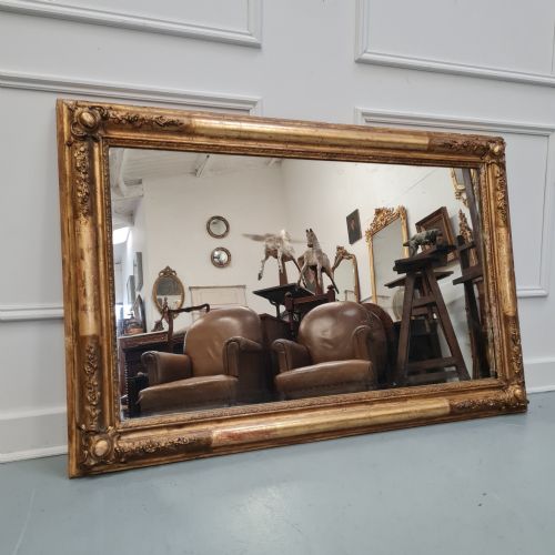 Antique Landscape French Gilded Mirror C1860