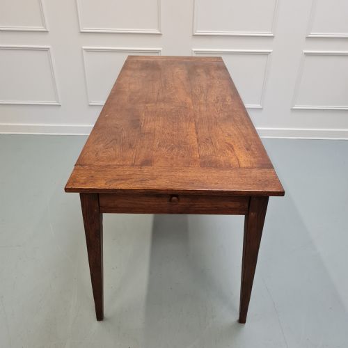 Large 19th Century Antique Oak French Farmhouse Table