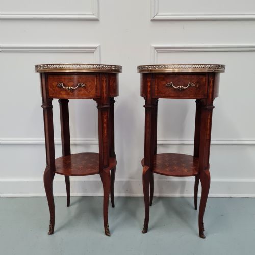 Sweet Pair of Antique French Bedsides C1920