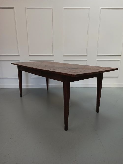 Large Oak Antique French Farmhouse Table C1840