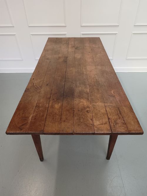 fig 1. Large Oak Antique French Farmhouse Table C1840