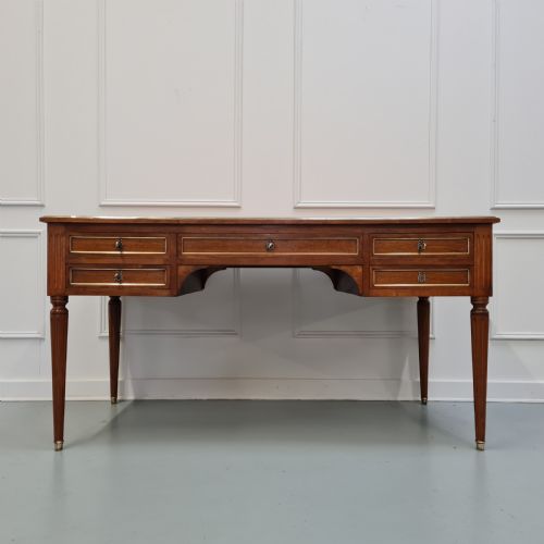 fig 1. Large Antique French Mahogany Desk c1930
