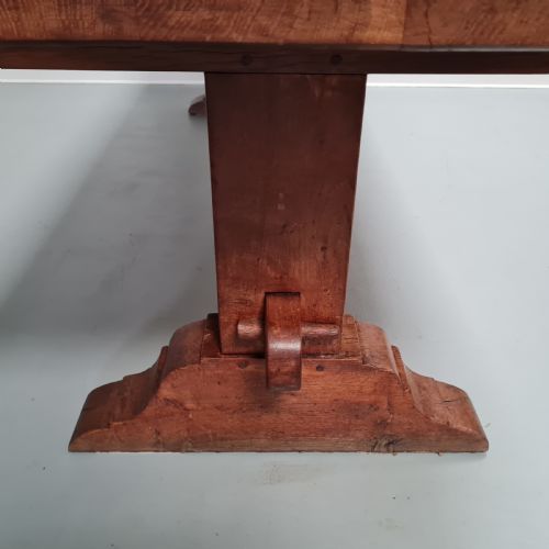HUGE OAK MONASTERY DINING TABLE C1880 - ADDITIONAL PHOTO 8
