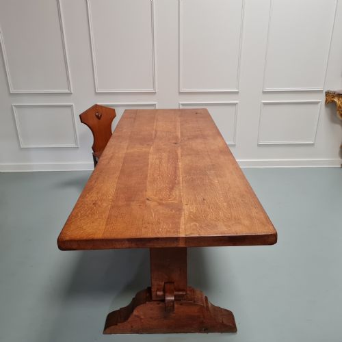 HUGE OAK MONASTERY DINING TABLE C1880 - ADDITIONAL PHOTO 11