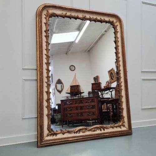 Huge Beautifully Decorative French Mirror C1840